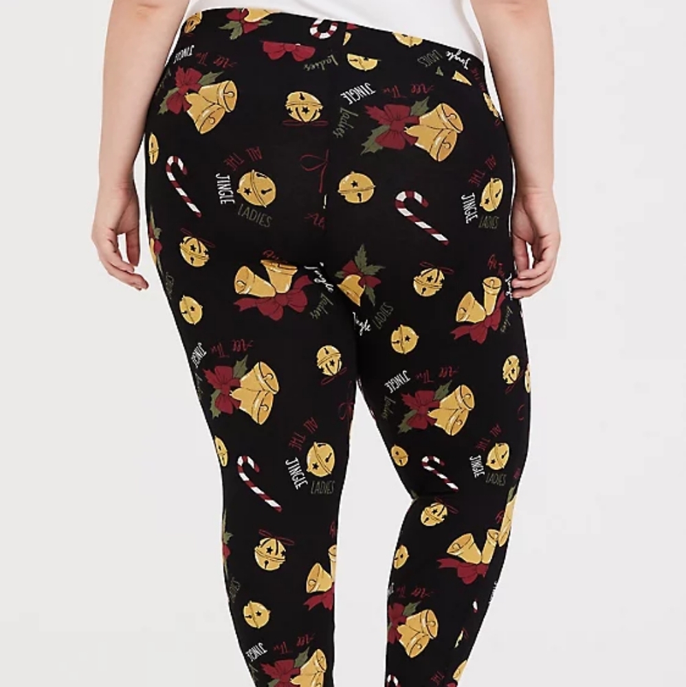 ⭐HP⭐ TORRID LEGGING - JINGLE BELLS PRINT   -Sz 2X - Picture 3 of 7